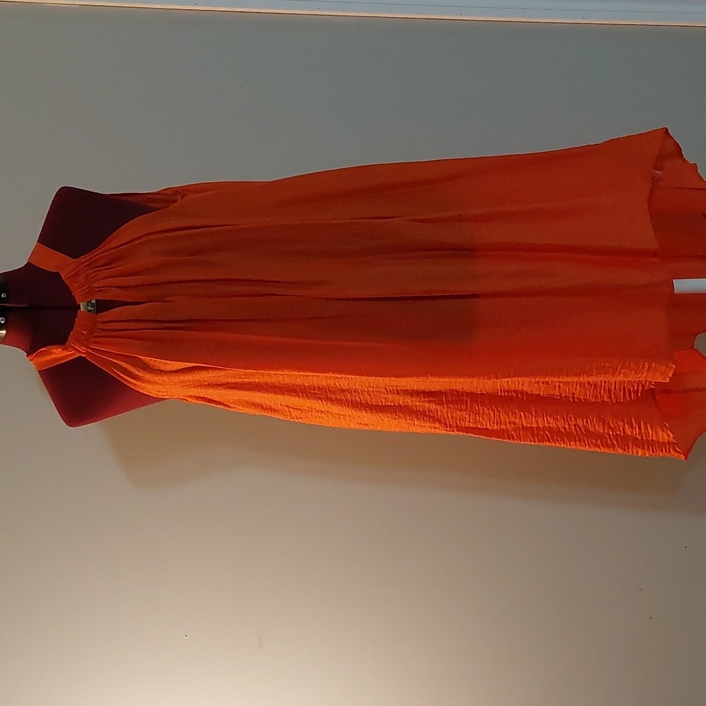 H&m Conscious Collection dress orange Size 8 NWT